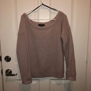 Off the shoulder sweater